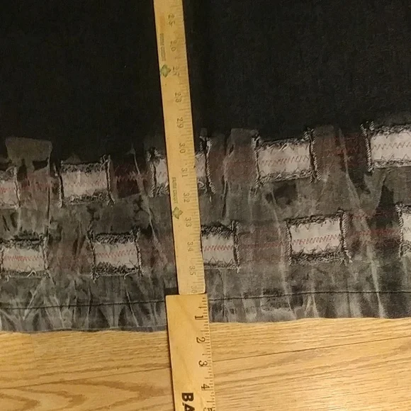 🐢Crossing Pointe - black denim skirt - Picture 6 of 8